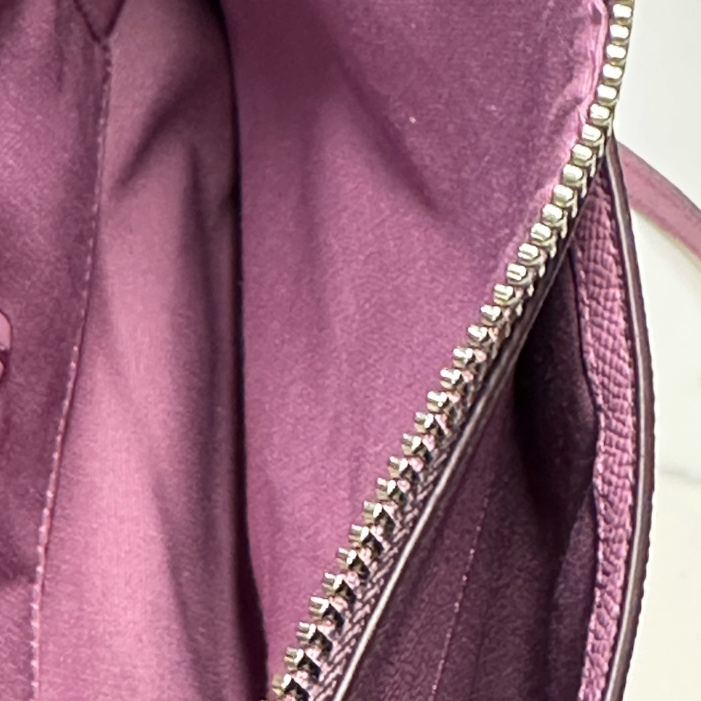 Coach East West Pop Crossbody Bag with Plaid Pouch F22252 Lilac - Picture 14 of 16